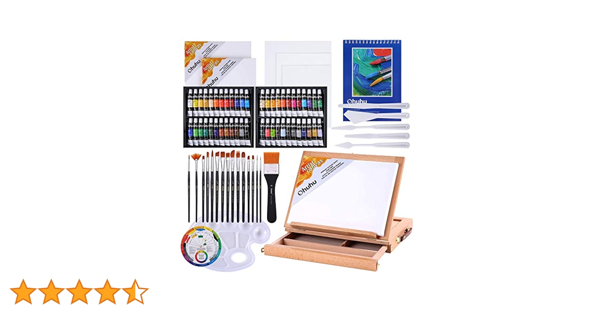 【期間限定値下げ！】アクリル絵の具 78点セット 画材 絵具 絵画 絵の具 Amazon | Ohuhu アクリル絵の具 78点セット 画材 絵具 絵画